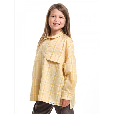 рубашка для девочки (128-146см) UD 7983-1(3) желтая клетка