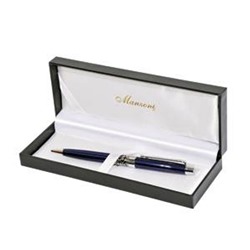 Ручка "Venezia" кож.зам футляр, синий с кружевом AP009B-060610M Manzoni