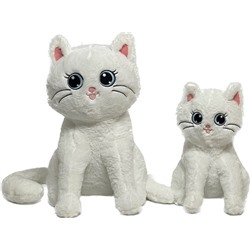 Мягкая игрушка Кошка белая 30 см (арт. 22028)
