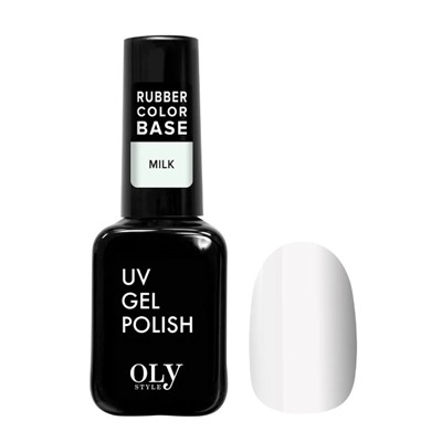 OLYSTYLE Базовое Камуфлирующее покрытие Rubber Color Base тон 01 milk