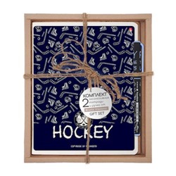 Набор подарочный "Sport Pattern.Хоккей" (две тетради 48л клетка+ручка) 7-48-1147-2/1 Альт