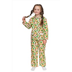 Пижама для девочки, модель 307, фланель (Веселые мишки)