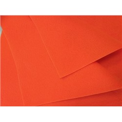 Фетр мягкий размер 30х30 см, толщина 1 мм цвет неоновый оранжевый, 1 шт.