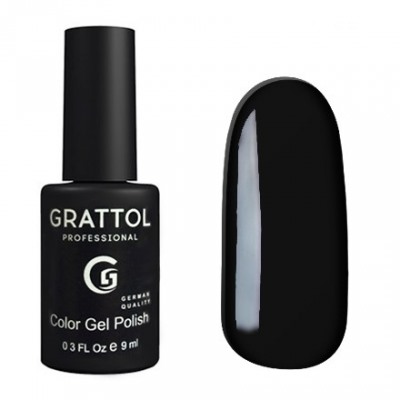 Grattol Color Gel Polish Black GTС002