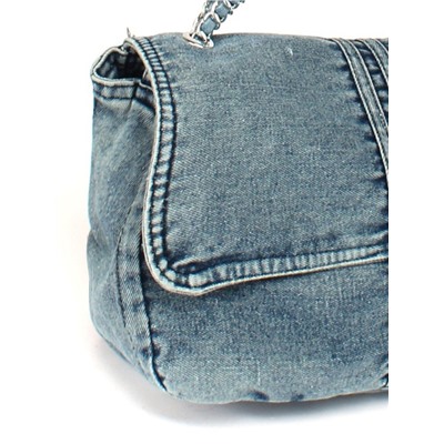 Сумка женская текстиль JN-76-8168,  1отд,  плечевой ремень,  голубой джинс 260089