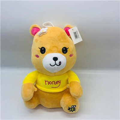 Мягкая игрушка Медведь Honey с пчелкой 30 см
