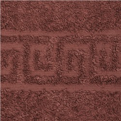 Полотенце махровое гладкокрашеное 40х67, 100 % хлопок, пл. 400 гр./кв.м.  Бордо (Garnet)