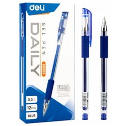 Ручка гелевая Daily E6600SBlue 0.5мм синяя (1735712) Deli