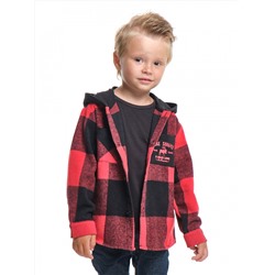 Рубашка для мальчика (98-122см) UD 7987-1(2) красная/черная клетка