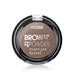 LuxVisage Пудра для бровей  Brow powder тон 2 (soft brown) 1.7г