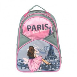 383-79 Париж 0316 Рюкзак для девочки Luris принт оптом