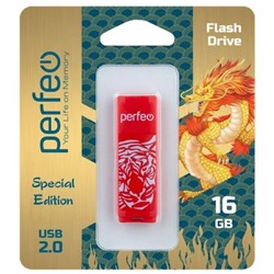 USB-флеш-накопитель PERFEO 16GB C04 Red Tiger