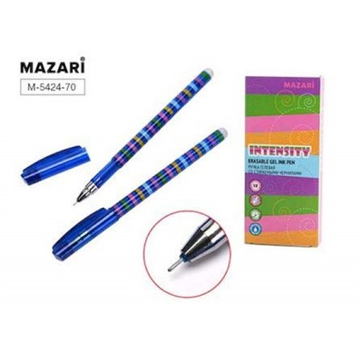 Ручка гелевая "Пиши-стирай" "INTENSITY" синяя, игольчатый пиш.узел 0.5мм M-5424-70 Mazari