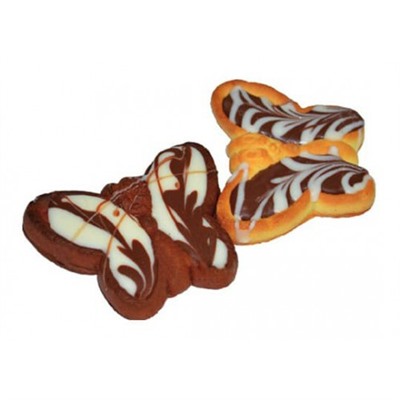 Печенье сахарное Бабочка-красавица с глазурью 1,7 кг/Ванюшкины сладости Товар продается упаковкой.
