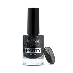 Topface Лак для ногтей " Party Glitter Nail" тон 116, мокрый асфальт- PT106 (9мл)