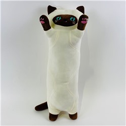 Мягкая игрушка Кот батон длинный сиамский 50 см