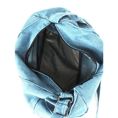 Сумка женская текстиль JN-76-8164,  1отд,  плечевой ремень,  голубой джинс 260092