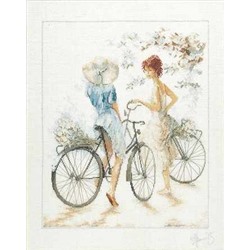 Набор для вышивания «Lanarte»  PN-0007949 Девочка на велосипеде