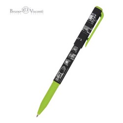 Ручка шариковая масляная 0.7мм "PrimeWrite. Чертежи. Автомобиль" синяя 20-0293/08 Bruno Visconti