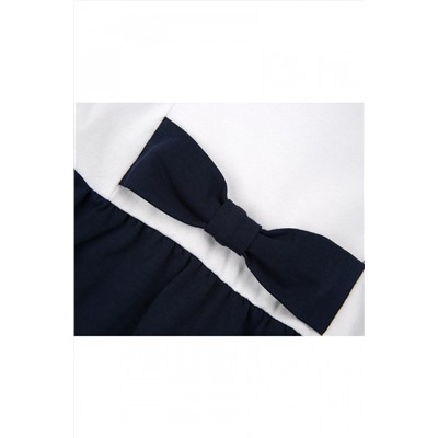 Платье с дл.рукавом (98-116см) UD 0746(4)бел/синий