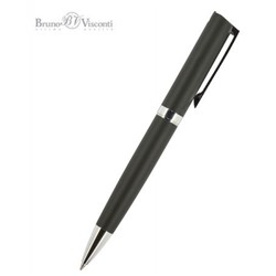 Ручка автоматическая шариковая 1.0мм "MILANO" синяя, черный металлический корпус 20-0224 Bruno Visconti