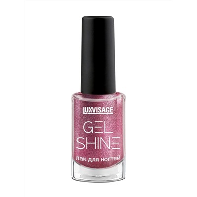 LuxVisage Лак для ногтей GEL SHINE тон 108 сиреневый с шиммером 9г