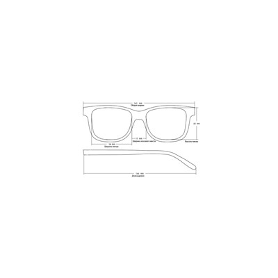 Солнцезащитные очки Keluona M096 Коричневые глянцевые