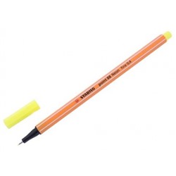 Ручка капиллярная 88/024 НЕОН 0.4мм желтая STABILO