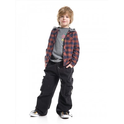 Джоггеры карго брюки для мальчика (152-164см) 33-7492-1(4) черный