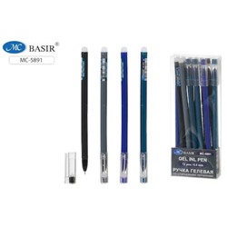 Ручка гелевая "Пиши-стирай" "Мужская серия" синяя 0.5 мм МС-5891 Basir