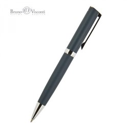 Ручка автоматическая шариковая 1.0мм "MILANO" синяя, синий металлический корпус 20-0226 Bruno Visconti