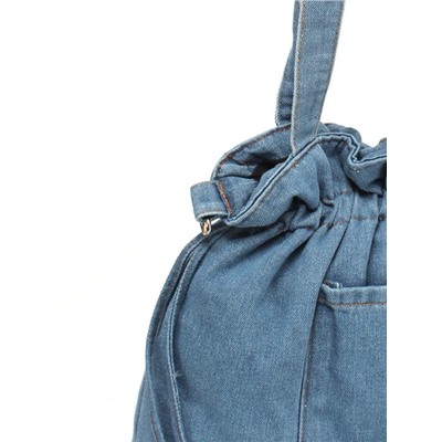 Сумка женская текстиль JN-208-169,  1отд,  плечевой ремень,  голубой джинс 260084