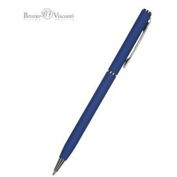 Ручка автоматическая шариковая 0.7мм "PALERMO" синяя, (синий металлический корпус) 20-0250/07 Bruno Visconti
