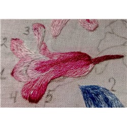 Набор для вышивания «Гладкий мир»  Розовый гиацинт 2 - набор