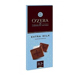 Шоколад О`zera молочный Extra milk" 90г