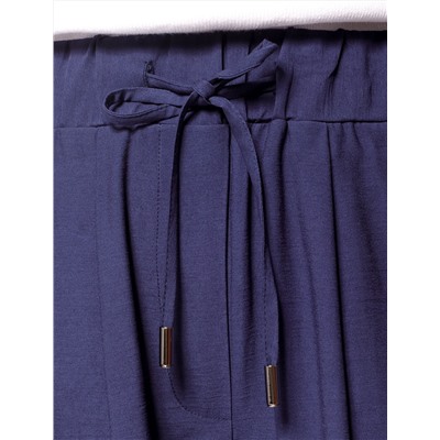 Свободные брюки из плотного лиоцела на резинке