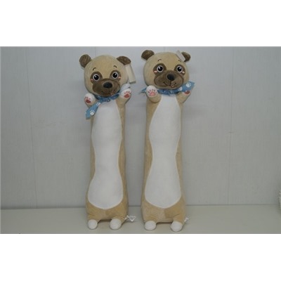 Мягкая игрушка Собака батон с платком на шее длинная 70 см