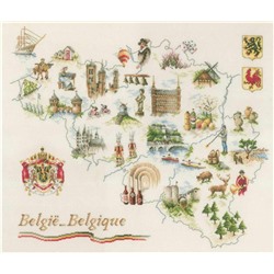 Набор для вышивания «Lanarte»  PN-0173689 Map of Belgium