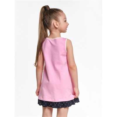 Платье с жабо (98-122см) UD 1374-1(2) розовый