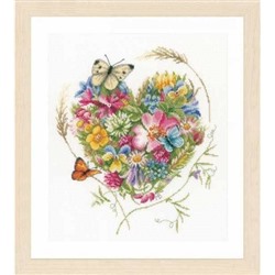 Набор для вышивания «Lanarte»  PN-0169960 A heart of flowers