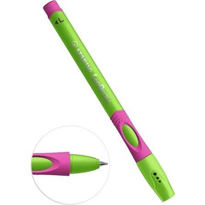 Ручка шариковая для левшей LEFT RIGHT 0.45мм зеленый/малиновый корпус 6318/7-10-41 STABILO