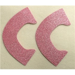 Набор для создания кукольных туфелек ТМ Сама сшила (верхняя часть) , цвет розовая карамель глиттер