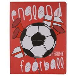 Дневник 1-11 класс (твердая обложка) "Футбол.Чемпионы. Англия" искусственная кожа 10-280/01 Альт