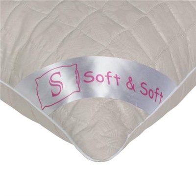 Подушка эвкалипт  Soft&Soft  70х70, в микрофибре с тиснением