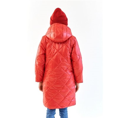 Пальто для девочки Классик красный