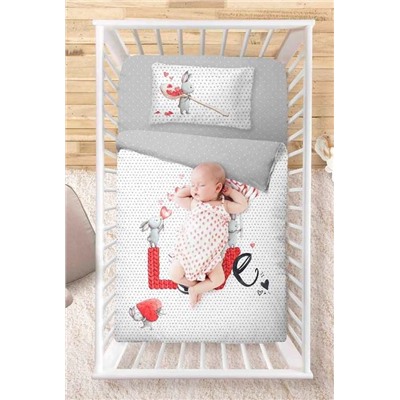 Комплект постельного белья "Love" для новорожденных