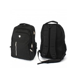 Рюкзак SAL-8205,  молодежный,  3отд,  1внут+3внеш.карм,  черный 241302