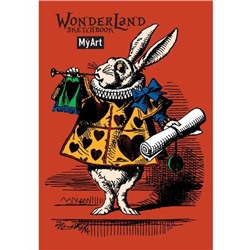 Скетчбук MyArt. Wonderland sketchbook. Кролик, (Проф-Пресс, 2022), 7Б, c.128
