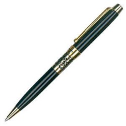 Ручка "Venezia" кож.зам футляр, черный, золото с кружевом AP009B-101098M Manzoni