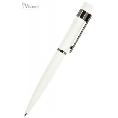 Ручка автоматическая шариковая 1.0мм "VERONA" синяя, белый металлический корпус 20-0243 Bruno Visconti